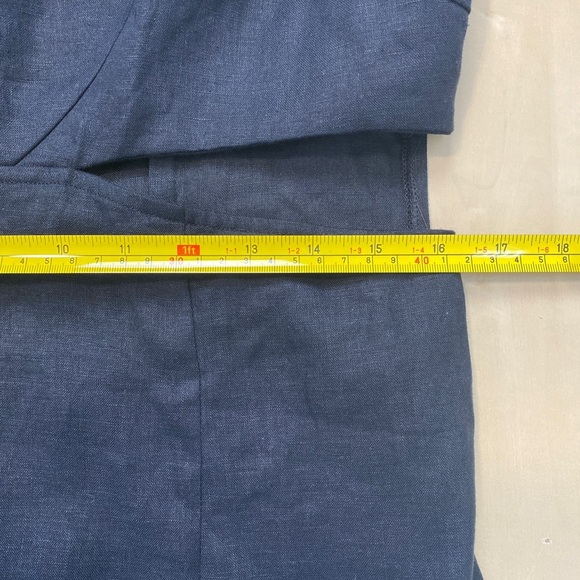 Revolve Rumer Reverie Freya Black 100% Linen Maxi Dress Large L Coastal Lightwei - Picture 14 of 15